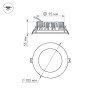 Встраиваемый светодиодный светильник Arlight LTD-105WH-Frost-9W Warm White 021067