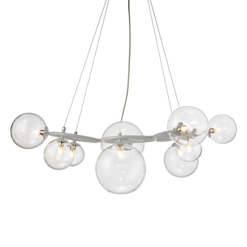 Люстра Wendt 9 grey/clear