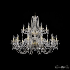 Подвесная люстра Bohemia Ivele Crystal 1402/12+6/360/2d G