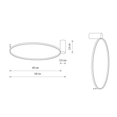 Настенно-потолочный светильник Nowodvorski Circolo Led S Black 10930