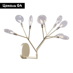 Бра Crystal Lux Evita AP9 Gold/Transparent