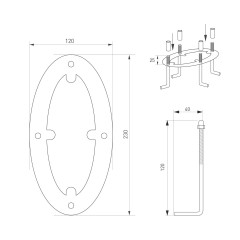 Уличный светильник Arlight LGD-MUSE-BOLL-H1500-18W Warm3000 (DG, 328 deg, 230V) 035395