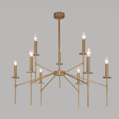 Люстра на штанге Eurosvet Anders 60142/9 латунь Smart a061931