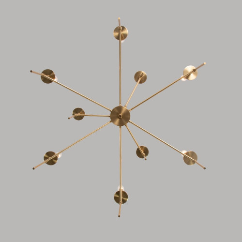Люстра на штанге Eurosvet Anders 60142/9 латунь Smart a061931