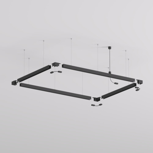 Подвод питания для подвесного монтажа трека Denkirs Smart Base TR2124-BK