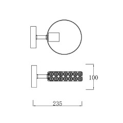 Настенный светильник Escada Banjo 679/1A White
