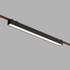 Трековый однофазный светильник Denkirs Belty linear DK5676-BK