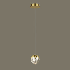 Подвесной светильник MD24001033-1A gold/clear