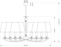 Люстра на штанге Kutek Rossano ROS-ZW-8(P/A)