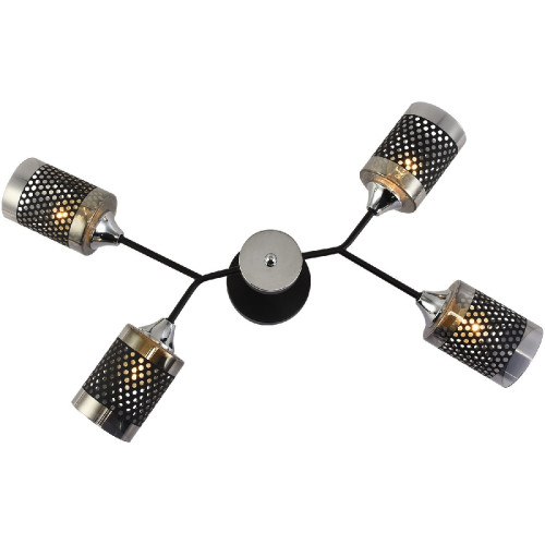 Люстра на штанге Reluce 01405-3.3-04B BK+CR