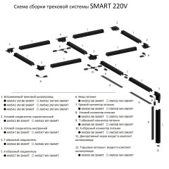 Торцевая заглушка для шинопровода AM Group AM555 BK