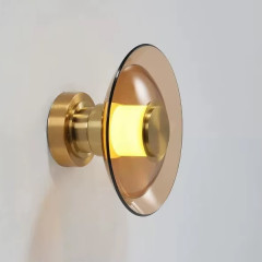 Настенный/Потолочный светильник 8665W/S gold/amber