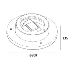 Настенный светильник Designled ML-R200-WH-WW 016547