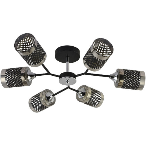 Люстра на штанге Reluce 01405-3.3-06B BK+CR