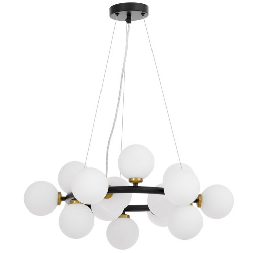 Подвесная люстра Lumina Deco Marsiada LDP 6033-15 BK+MD