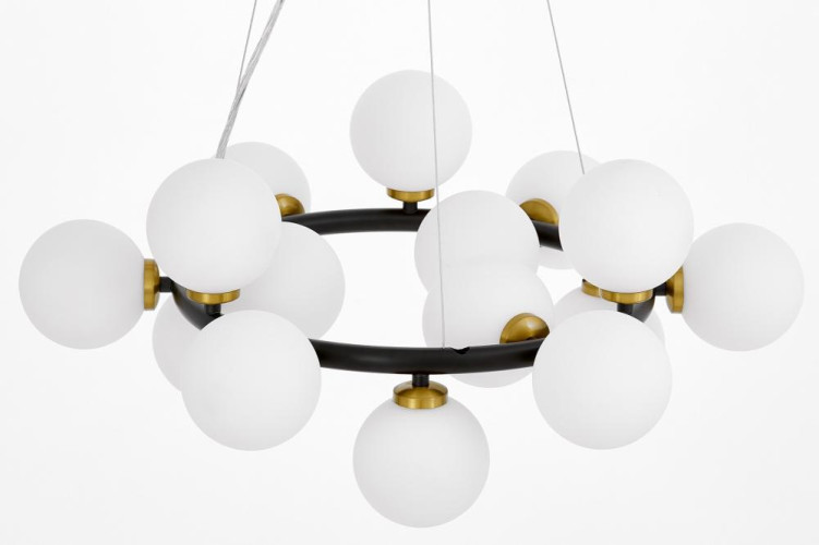 Подвесная люстра Lumina Deco Marsiada LDP 6033-15 BK+MD