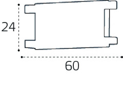 Соединитель прямой для магнитного шинопровода Italline IT09-9028 black