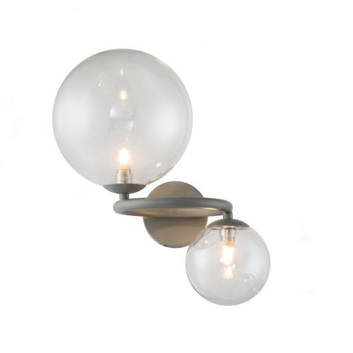 Настенный светильник Wendt 2 grey/clear