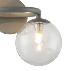 Настенный светильник Wendt 2 grey/clear