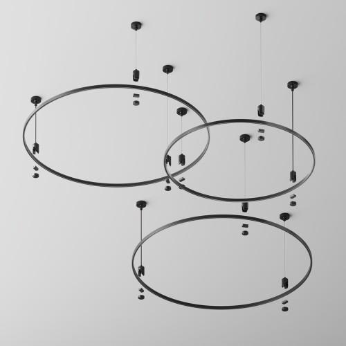 Шинопровод магнитный круглый Maytoni Flarity TRX154-R-D650-B