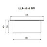 Встраиваемый светильник Uniel ULP-1010-7W/4000K IP54 GRILYATO OPAL BLACK UL-00012838