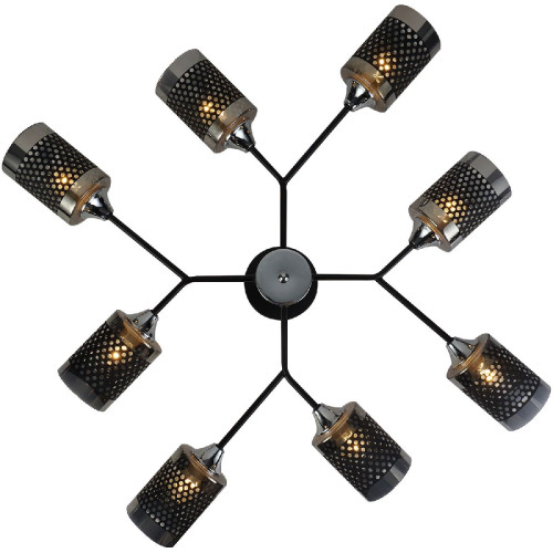 Люстра на штанге Reluce 01405-3.3-08B BK+CR