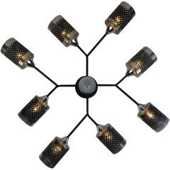 Люстра на штанге Reluce 01405-3.3-08B BK+CR