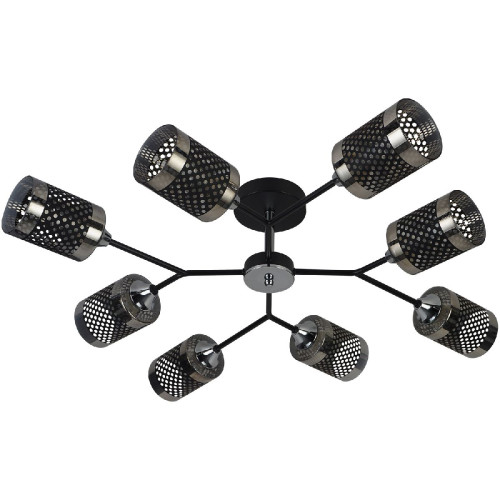 Люстра на штанге Reluce 01405-3.3-08B BK+CR