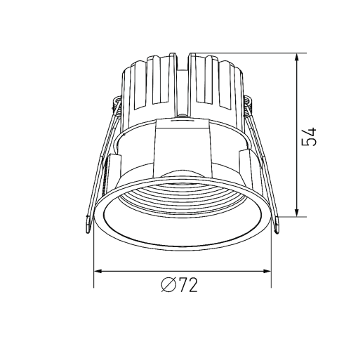 Встраиваемый светильник Designled DL-RE1202-BL-WW 020294