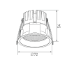 Встраиваемый светильник Designled DL-RE1202-BL-WW 020294