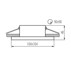 Встраиваемый светильник Kanlux Imines DSL-W 29030