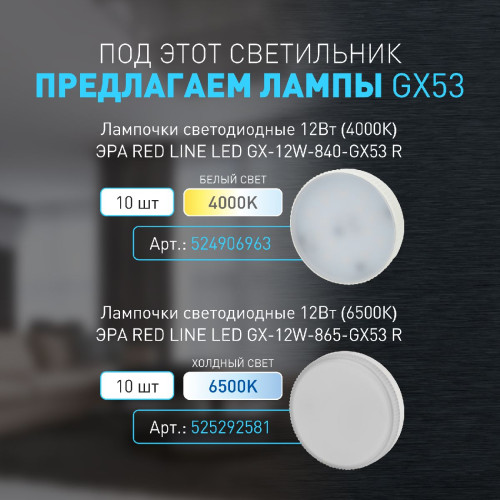 Накладной светильник Эра OL51 BK Б0059805