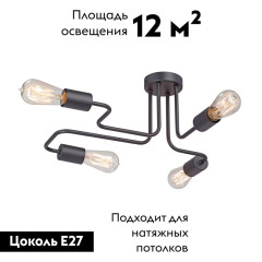 Потолочная люстра Vitaluce V4196-1/4PL