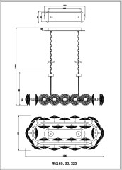 Подвесная люстра Wertmark Pamela WE160.30.323