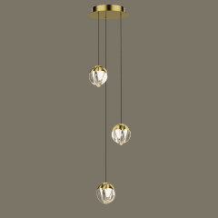 Подвесной светильник MD24001033-3A gold/clear