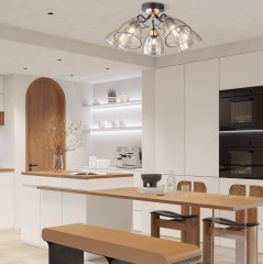 Потолочная люстра Arte Milano Napoli 331234/5 BK+FGD