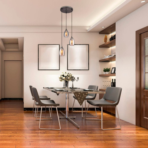 Подвесная люстра Eurosvet Cosmic 50085/3 черный жемчуг