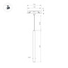 Трековый магнитный светильник Arlight MAG-ORIENT-SPOT-HANG-L500-R20-3W Warm3000 (BK, 20 deg, 48V) 046897