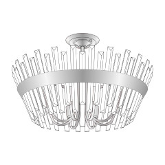Люстра на штанге Citilux Вестерос CL307180