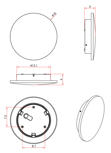 Уличный настенный светильник Arte Lamp Nimbo A1510AL-1WH