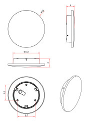 Уличный настенный светильник Arte Lamp Nimbo A1510AL-1WH