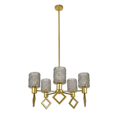 Люстра на штанге Indigo Preda 13025/5R Gold V000469