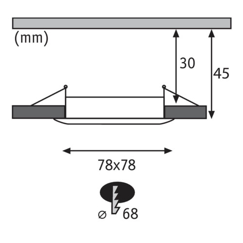 Встраиваемый светодиодный светильник Paulmann Premium Slim Coin 93894