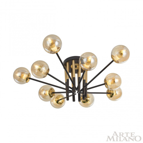 Потолочная люстра Arte Milano Neapolis 273708/10 BK/GD