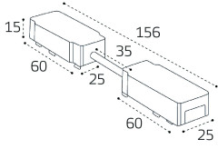Коннектор гибкий угловой для магнитного шинопровода Italline IT09-9026 black