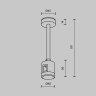 Крепление потолочное с прямым коннектором питания Maytoni Flarity TRA156C-IPCL1-PT
