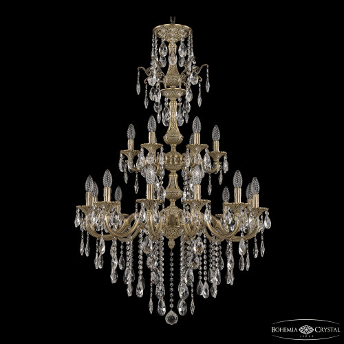 Подвесная люстра Bohemia Ivele Crystal Verona 72101/12+6/250/XL/2d B FP
