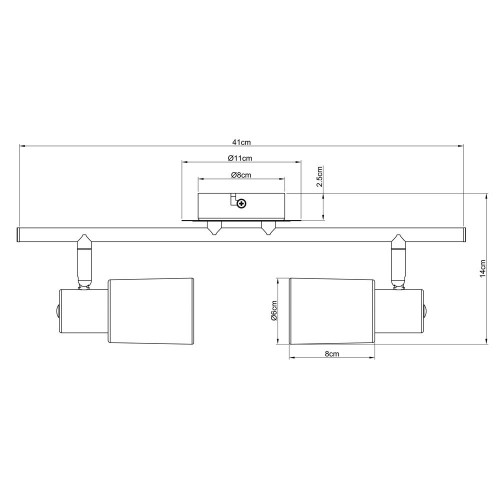 Спот Arte Lamp A4510PL-2SS
