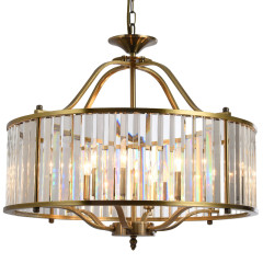 Подвесная люстра Natali Kovaltseva PLAZA 81408/6C BRASS