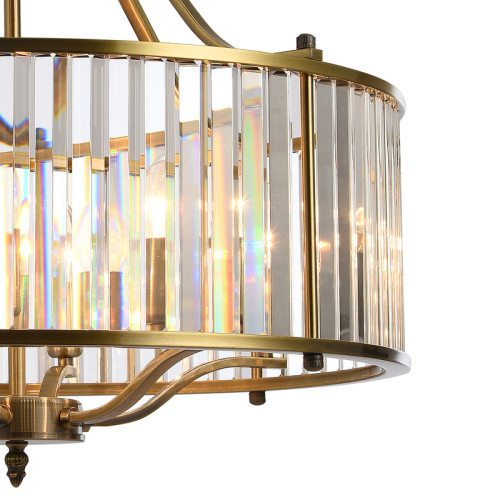 Подвесная люстра Natali Kovaltseva PLAZA 81408/6C BRASS